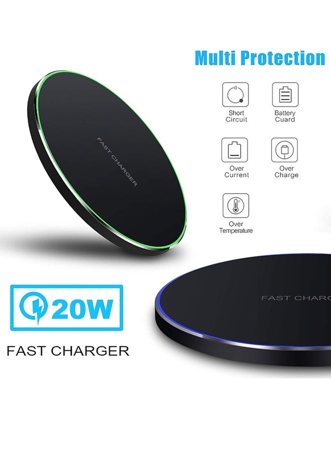 VibeHome Fast Wireless Charger,20W Max Wireless Charging Pad Compatible with iPhone 17/17 Pro/16/15/14/13/12/SE/XS Max/XR,AirPods;Wireless Charge Mat for Samsung Galaxy S25/S24/Note,Pixel/LG - Image 3