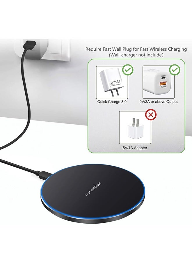 VibeHome Fast Wireless Charger,20W Max Wireless Charging Pad Compatible with iPhone 17/17 Pro/16/15/14/13/12/SE/XS Max/XR,AirPods;Wireless Charge Mat for Samsung Galaxy S25/S24/Note,Pixel/LG - Image 4