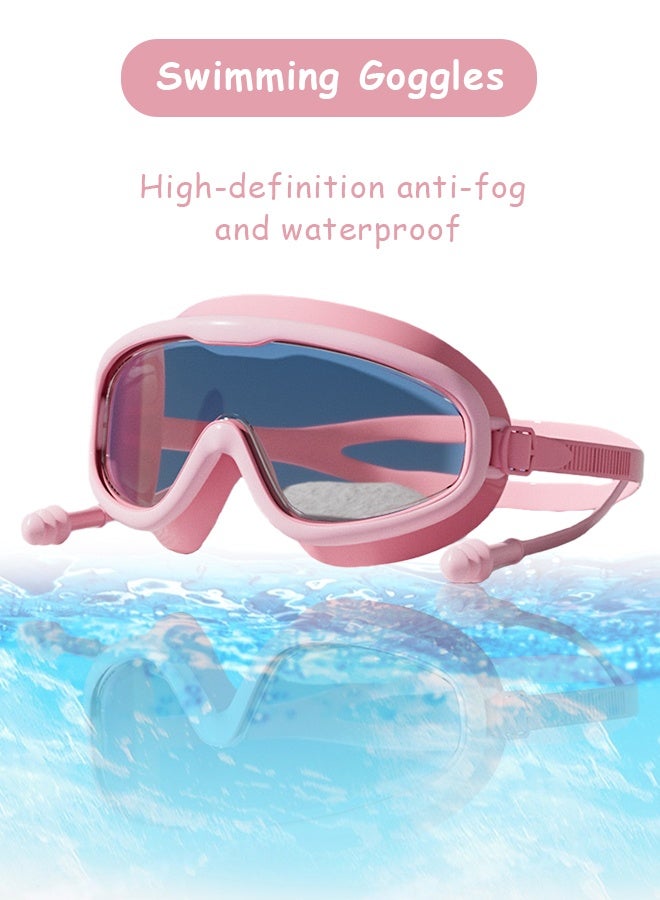 Swim Goggles No Leaking Anti-Fog Pool Goggles Swimming Goggles for Adult Men Women Youth, UV Protection 180° Clear Vision Pink - Image 1