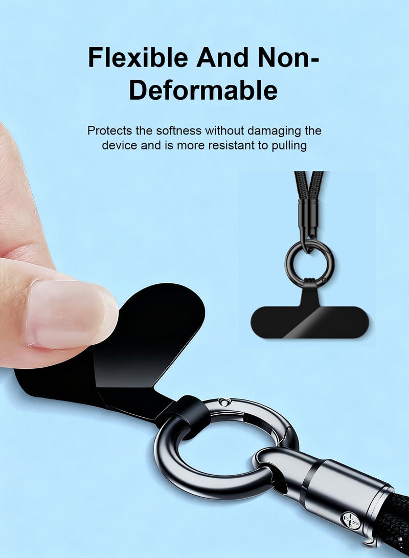 هيروكس حبل هاتف مضاد للضياع مصنوع من مادة النايلون الممتازة وأبازيم معدنية آمنة، متوافق مع معظم الهواتف - Image 4