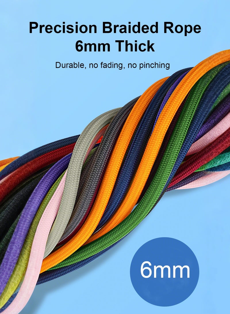 هيروكس حبل هاتف مضاد للضياع مصنوع من مادة النايلون الممتازة وأبازيم معدنية آمنة، متوافق مع معظم الهواتف - Image 5