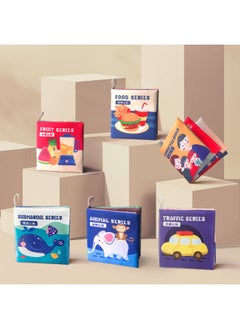 Generic Baby Bilingual Cloth Book Baby Tear Not To Rip Early Education Three-dimensional Cloth Book 0-1 Years Old Can Bite Toys Educational Paper Book-Color:Animal Cognition Cloth Book English Version  - Image 5