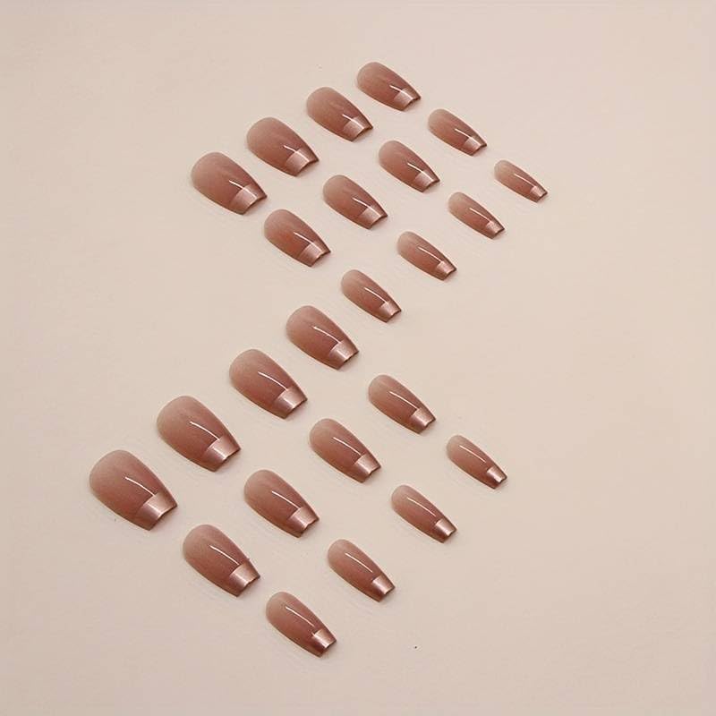 ZOONA ZOONA 24PCS Everlasting French Nails Artificial Nails Art Set Lightweight Long Lasting Easy To Use Quick Fix For Festivals Special Occasions 0W1223 - Image 3