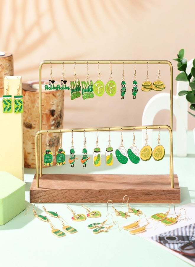Nosiny 36 Pairs Halloween Earrings Bulk Funny Weird Dangle Drop Earrings Variety Pack Cute Ghost Pumpkin Bat Jewelry Sets for Women Halloween Holiday Party Gifts(Christmas Pickle) - Image 3