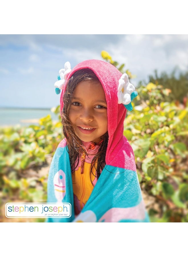 Stephen Joseph Hooded Towel, Pink, One size - Image 5