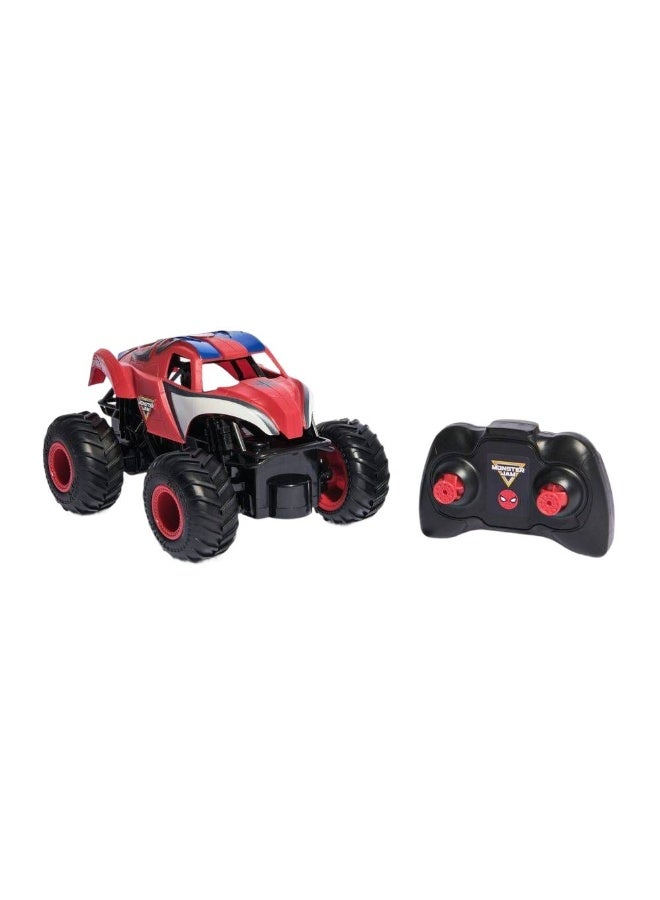 Monster Jam Marvel The Amazing Spider-Man RC Monster Truck (1:24, Red/Black) - Image 2
