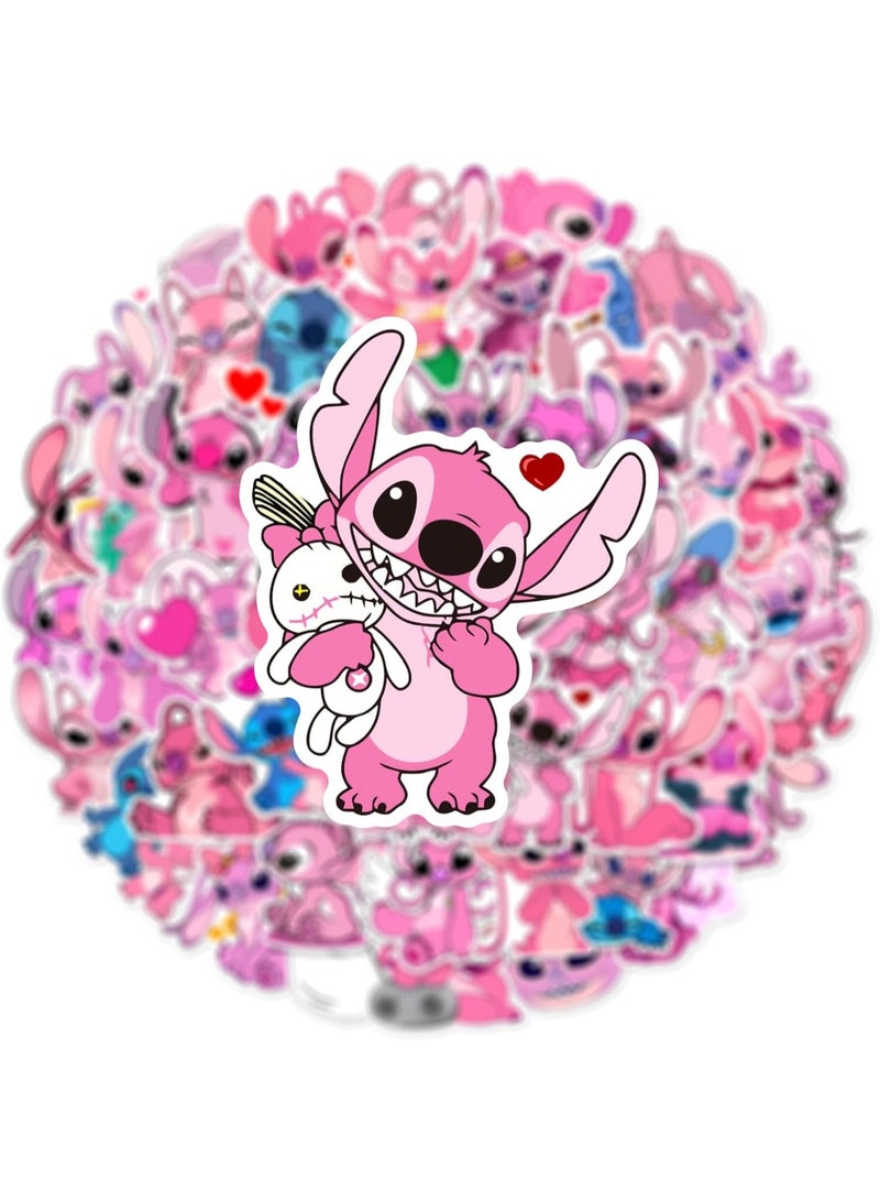 Meetion ملصقات خياطة لزجاجة الماء للأطفال، 50 قطعة ملصق فينيل كرتوني لطيف مقاوم للماء للفتيات المراهقات والبالغين للابتوب، لوح التزلج، الهاتف، الجيتار، حقيبة السفر، الدراجة - Image 5