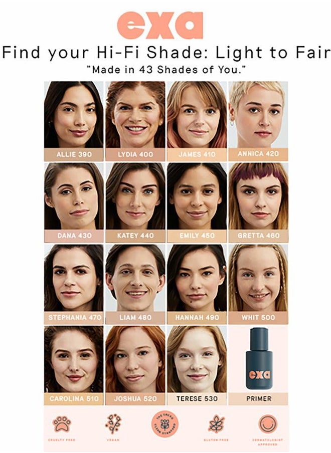 EXA Beauty - Natural High Fidelity Foundation | Clean, Vegan, Cruelty-Free Makeup (Nya 140)  - Image 5