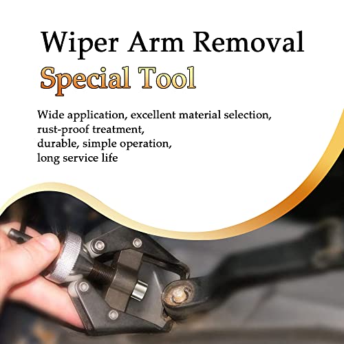 ASUBHA Battery Terminal and Wiper Arm Puller, Wiper Arm Battery Terminal Bearing Remover Puller Tool, Heavy-Duty Arm Bearing Remover Puller Repair Tool Kit Fit for Wiper & Battery Pile Head Removal - Image 5