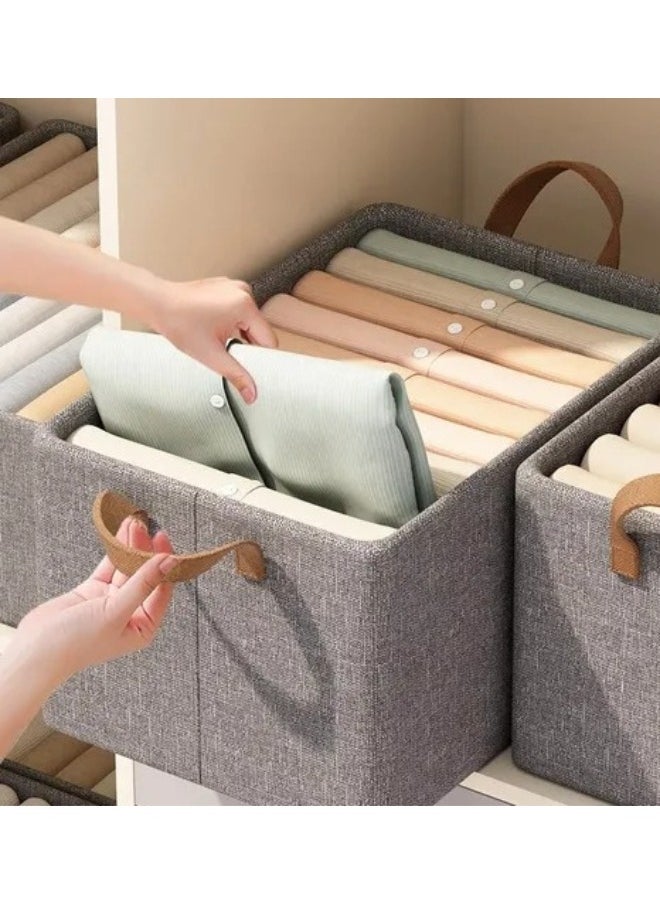 Generic 1pc Storage Boxes, Foldable Storage Baskets for Organizing Clothes, Toys, Books, 47cm x 28cm x 20cm  - Image 3