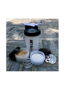 SportQ SportQ®️ Protein Shaker Bottle (450 ml) Leakproof Shaker Bottle with Storage for Protein and Pills - BPA Free Shaker Bottle for Gym and Workout  - Image 3