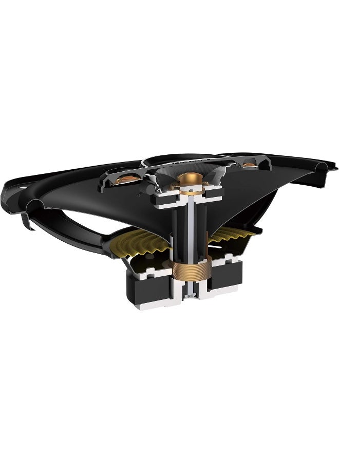 Pioneer مكبر صوت Pioneer TS-A6968S 450 واط بحد أقصى/90 واط RMS رباعي الاتجاهات، بطول 9 بوصات × ارتفاع 6 بوصات، أسود - Image 4