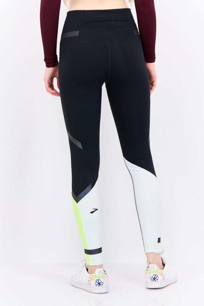 Brooks Women Sportswear Fit Plain Training Tight, Black Combo - Image 3