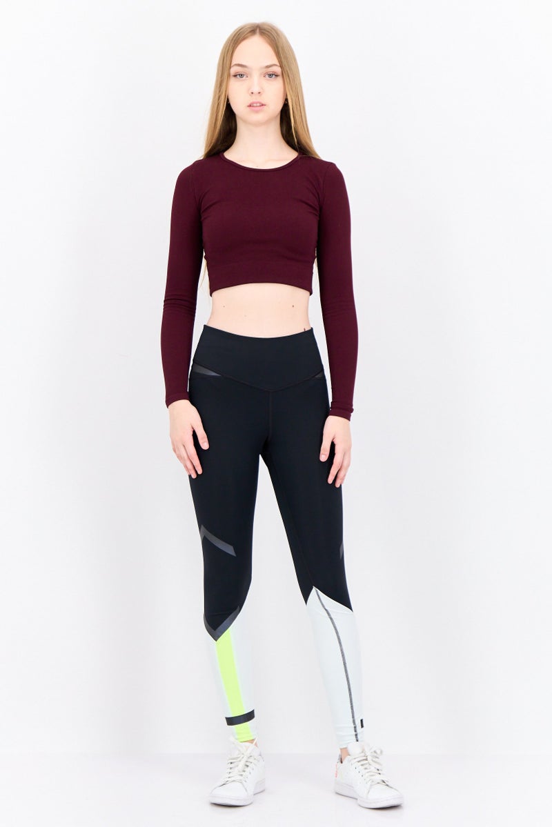 Brooks Women Sportswear Fit Plain Training Tight, Black Combo - Image 4