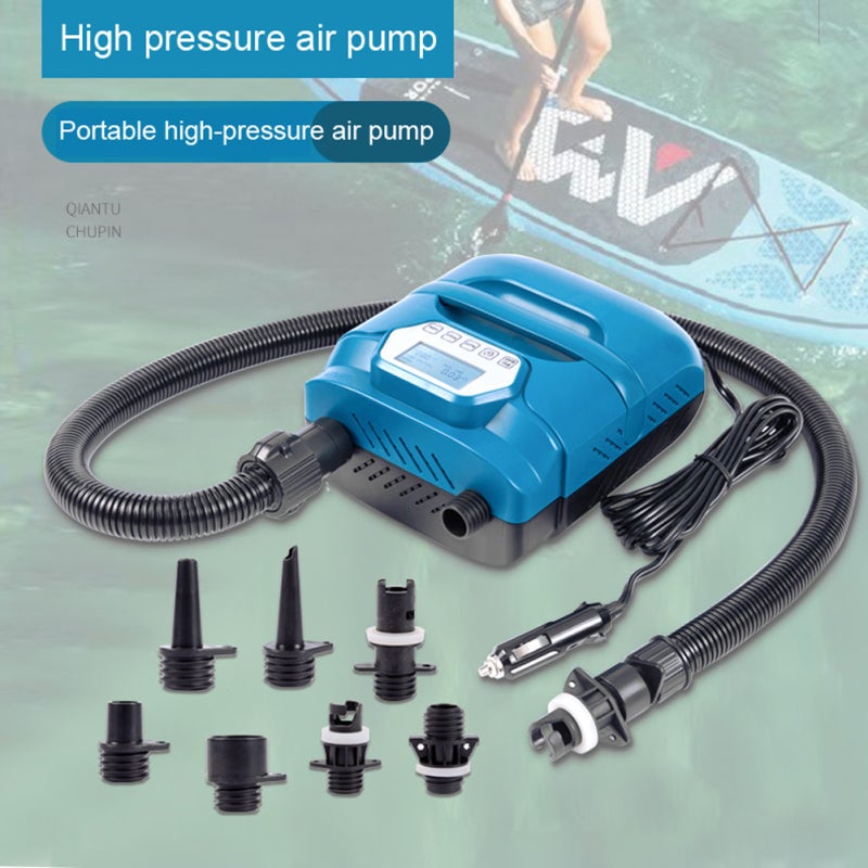 Electric Air Pump with LED Display - 150W High Power 70L/min Portable Inflator - Dual Purpose Inflation Deflation for Paddle Board - Image 3