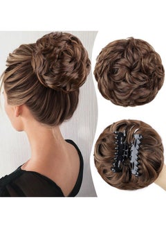 Claw Clip In Messy Bun Hairpiece Curly Clip In Claw Bun Hair Pieces Combs Add Ponytail Hair Pieces Synthetic Hair Extensions For Women (Medium Dark Brown) - pzsku/ZF525ABF1ACD6FB1D5159Z/45/_/1724125851/7d99098c-e0fb-4812-a375-296c7b763e77