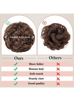 Claw Clip In Messy Bun Hairpiece Curly Clip In Claw Bun Hair Pieces Combs Add Ponytail Hair Pieces Synthetic Hair Extensions For Women (Medium Dark Brown) - pzsku/ZF525ABF1ACD6FB1D5159Z/45/_/1724125856/2863f83c-272f-448b-99b9-b4ca1a8e3e86