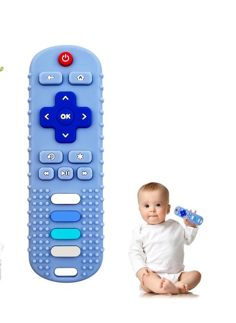 Silicone Teething Toys for Infant Toddlers, Remote Control Shape Teethers for Babies Chew Toys, Relief Soothe Babies Gums Set, BPA Free/Freezable/Dishwasher and Refrigerator Safe