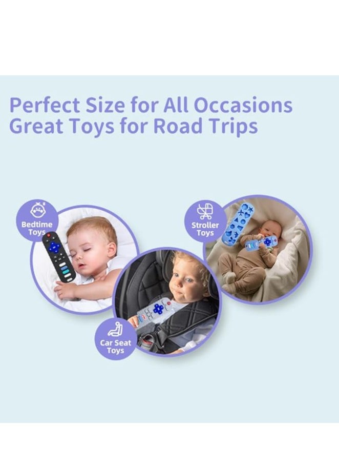 MUMS PLANET - Silicone Teething Toys for Infant Toddlers, Remote Control Shape Teethers for Babies Chew Toys, Relief Soothe Babies Gums Set, BPA Free/Freezable/Dishwasher and Refrigerator Safe - Image 1