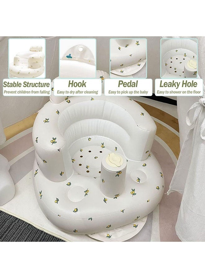 Sharpdo Inflatable Baby Chairs, Baby Inflatable Seat for Babies 3 Months and Up, Baby Inflatable Sofa with Automatic Pumping - Image 3
