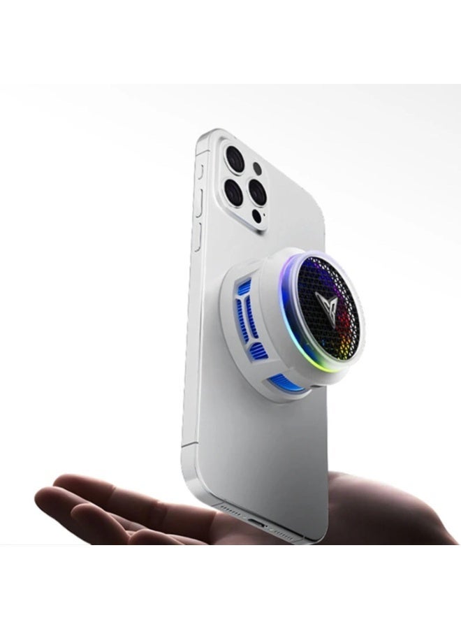فلاي ديجي مروحة تبريد الهاتف المحمول Flydigi B8X، منخفضة الضوضاء، تحكم ذكي في درجة الحرارة، ربط بتطبيق، إضاءة RGB، متوافقة مع أنظمة iOS، Android، الأجهزة اللوحية، Switch، Steam Deck - Image 4