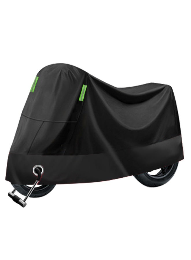 Motorcycle Cover Waterproof, Sunscreen, Dustproof, Electric Bike Full Protection Cover(Black) - Image 1