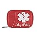 Naanle Pill Organizer Medical Sign Pill Box 7 Day Pill Case Bag Travel Pill Organizer Bag with Zipper Portable Weekly Case Compact Size for Vitamin Supplement Holder - Image 1