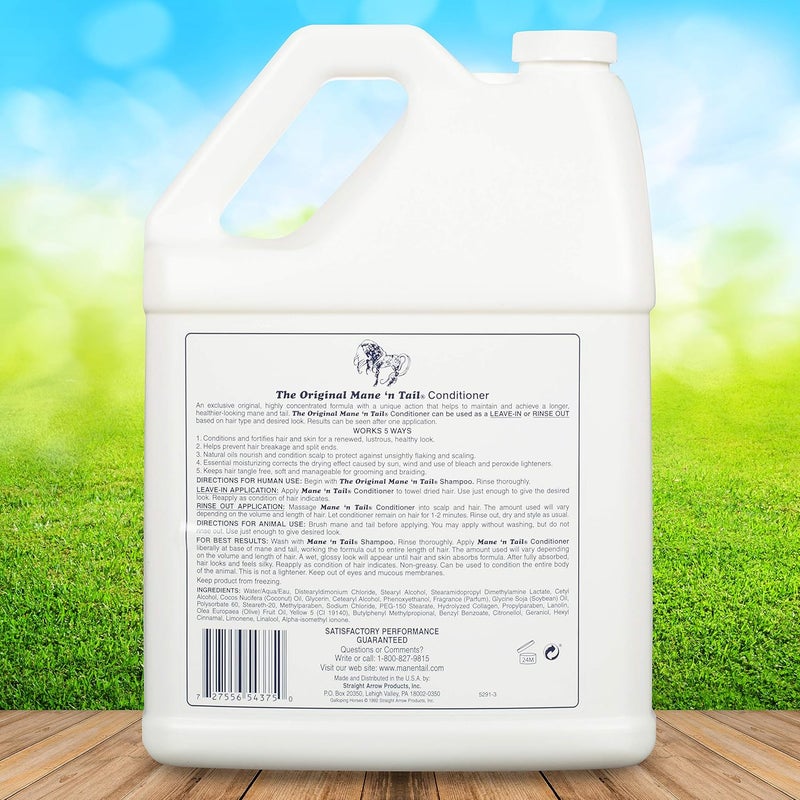 Mane 'n Tail Conditioner Gallon for Soft Silky Hair For Horses and Humans! (128 Fl Oz) - Image 2