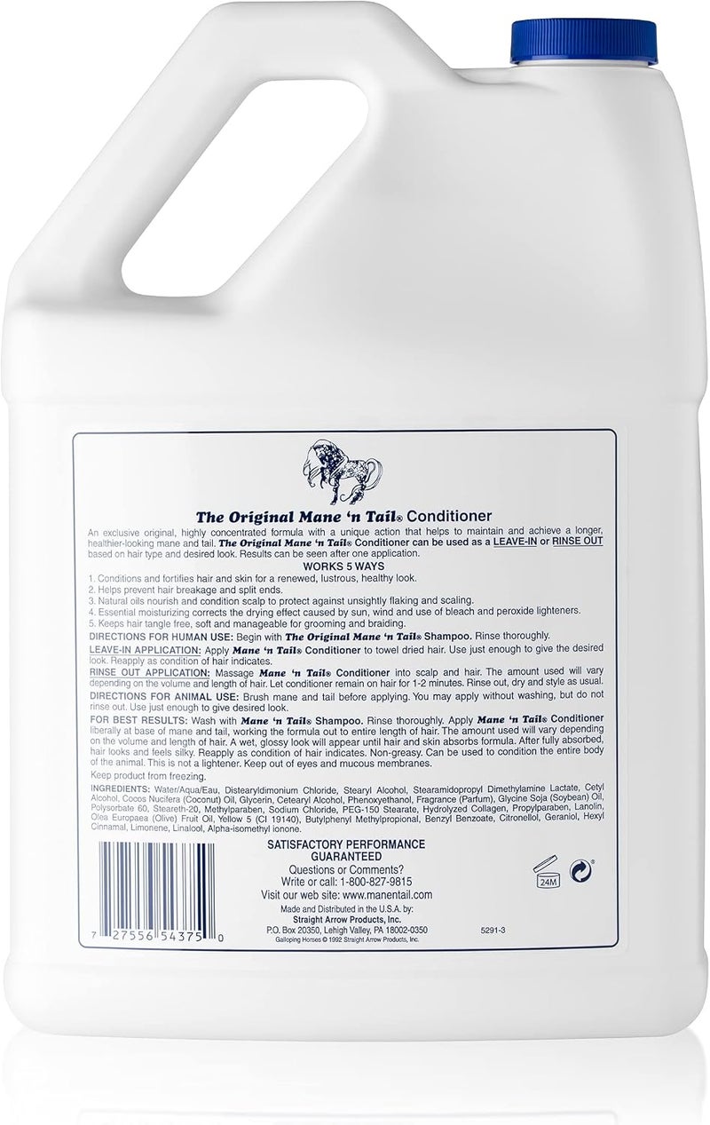 Mane 'n Tail Conditioner Gallon for Soft Silky Hair For Horses and Humans! (128 Fl Oz) - Image 3