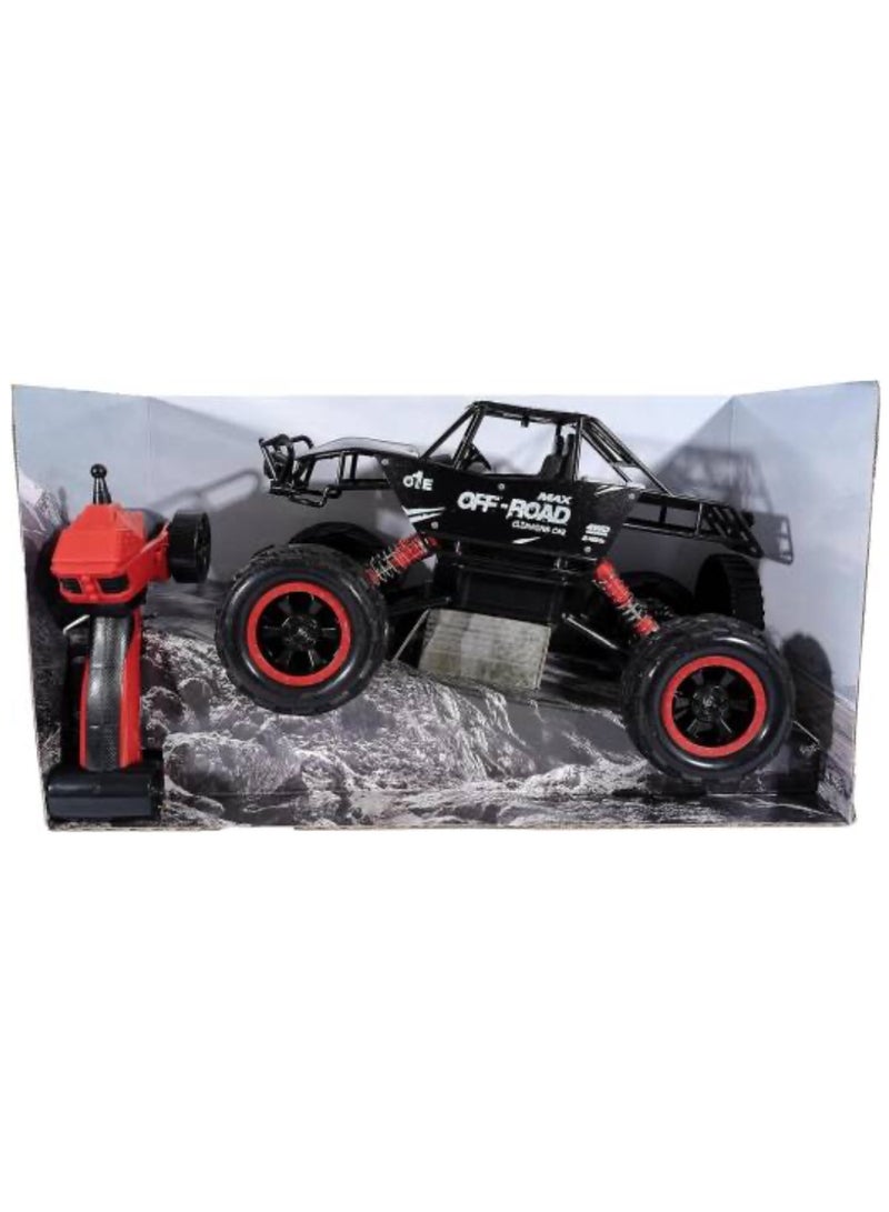 شاحنة وحشية 4x4 للطرق الوعرة 4WD RC سيارة تحكم عن بعد 2.4 جيجا هرتز، متسلقة صخور لجميع التضاريس مع تعليق طويل المدى، ألعاب للأولاد، ألعاب للبنات، أطفال من سن 6 سنوات فما فوق، بالغين، عشاق السيارات | هدايا (أسود) - Image 5