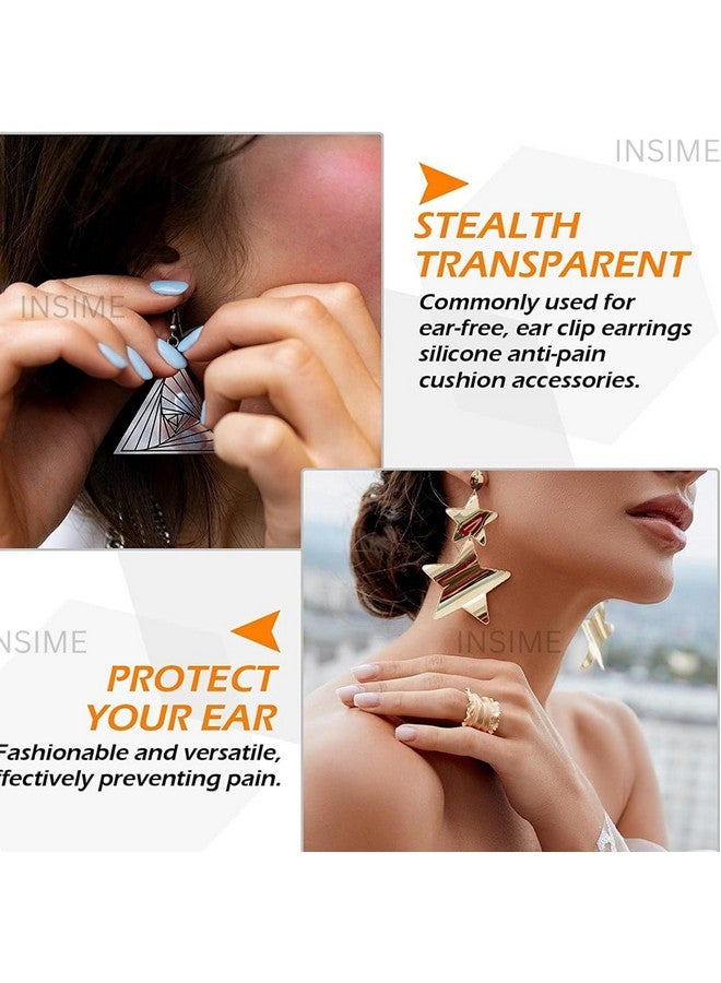 INSIME دعم شحمة الأذن للأقراط | ملصقات الأذن للأقراط الثقيلة | داعم شحمة الأذن غير المرئي للأقراط الثقيلة | رقع دعم قفل الأذن | شريط أذن مقاوم للماء للأقراط ملصق قفل الأذن (10 رقع) - Image 4