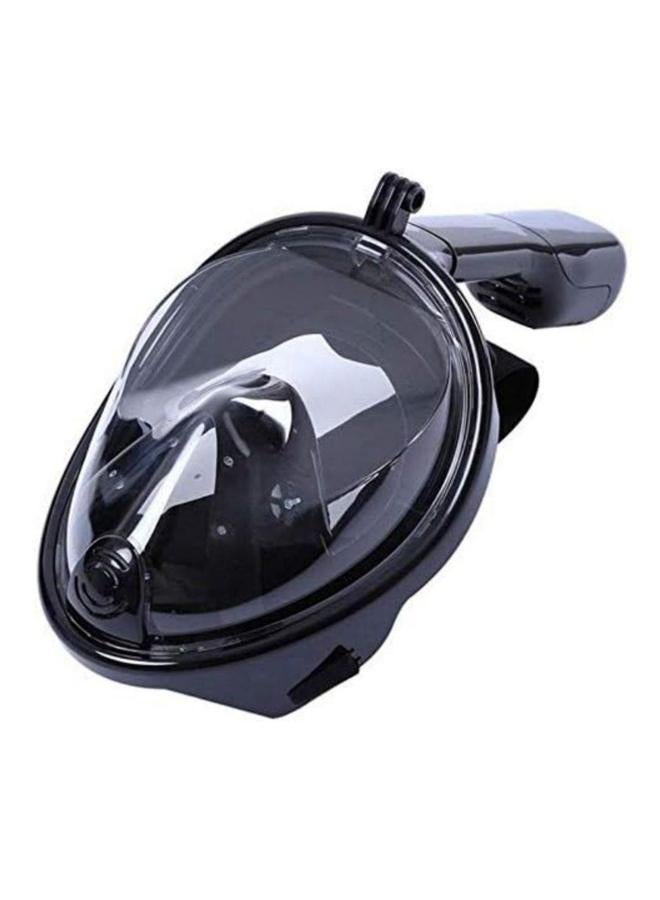 هالامودو قناع كامل الوجه مضاد للضباب، مجموعة قناع غطس جاف قابل للفصل، تصميم غوص حر للتنفس مع حامل كاميرا - Image 3