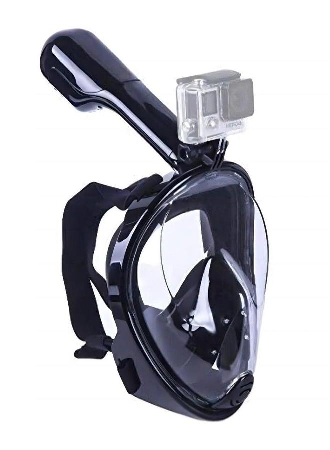 هالامودو قناع كامل الوجه مضاد للضباب، مجموعة قناع غطس جاف قابل للفصل، تصميم غوص حر للتنفس مع حامل كاميرا - Image 4