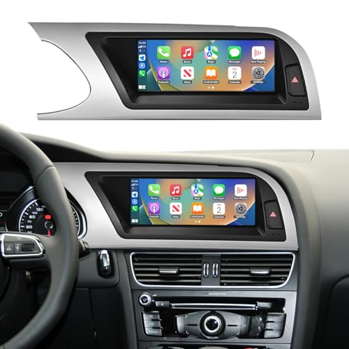 NINETOM 8.9 inch Touchscreen Wireless CarPlay Android Auto Multimedia Car Radio Receiver Compatible with Audi A5 with MMI 2G System (2009-2015), Support Mirrorlink, Camera, Navigation - Image 1