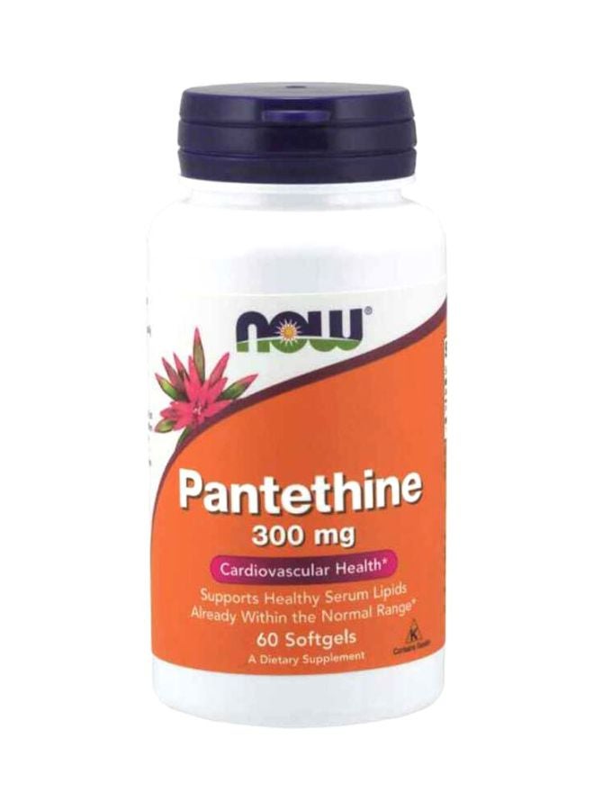 Now Foods Pantethine 300mg - 60 Softgels - Image 1