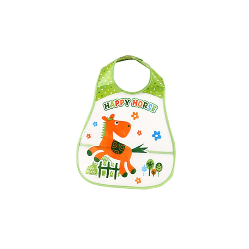 20 pcs Adjustable Baby Bibs EVA Lunch Feeding Bibs Baby Cartoon Feeding Cloth Children Baby Apron Babador (Random Pattern) - Image 4