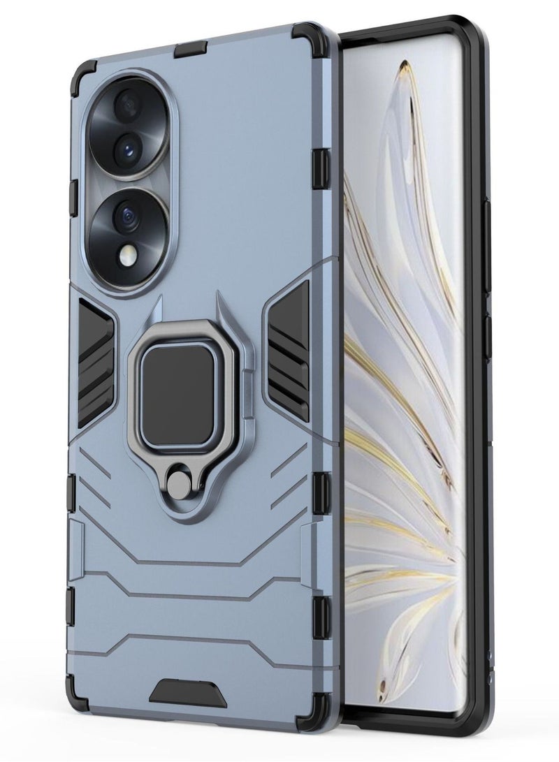 Blue Protective Cover With Ring Bracket For Huawei - Image 1