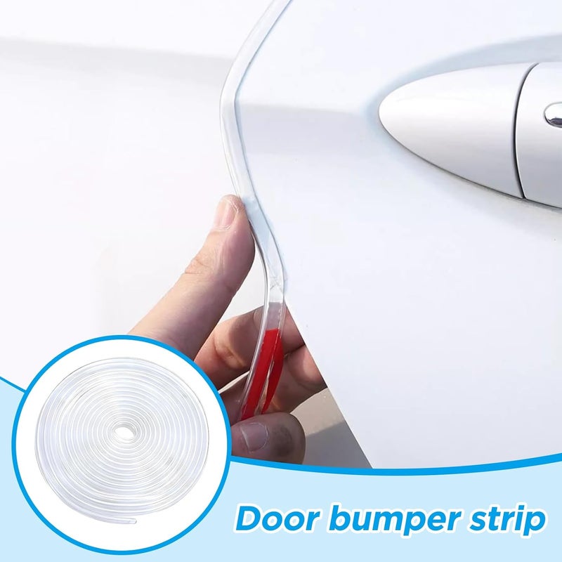 nalaina Car Door Edge Guards, 16.4 Ft (5M) Transparent Sealed Door Edge Protection, Self-Adhesive Anti-Scratch Collision Protector Trim Sticker, Protection Door EdgeBumper Strip Fit for Most Car - Image 2