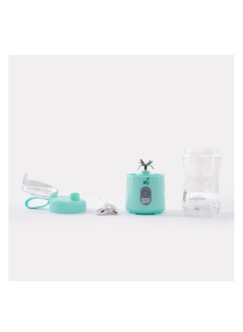 TR6 Blendmate Portable Convenient Blender for Smoothies, Protein Shakes, and Ice Crushing - 380ml, Tritan, 4000mAh Battery, USB-C Port, and Drinking Cap (Turquoise) - Image 4