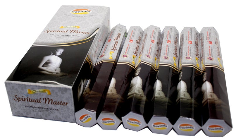 Govinda Incense - 120 Incense Sticks  Premium Incense  Masala Coated (Spiritual Master)
