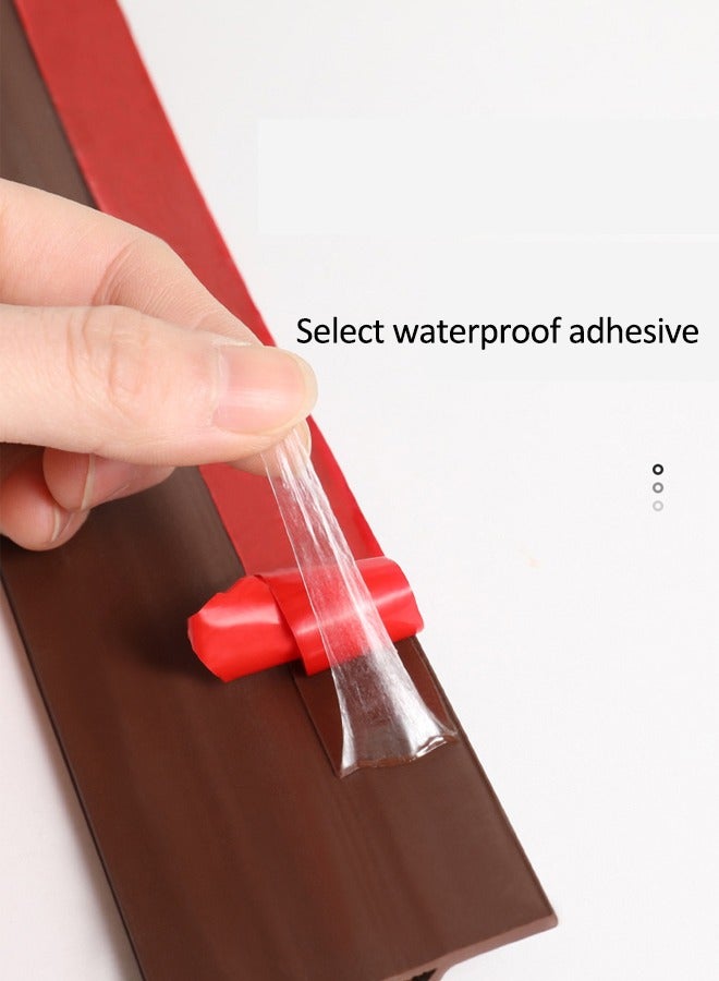 HQ-GAMING Door Draft Stopper for Bottom of Door, Adjustable Weather Stripping Door Seal for Cold Insulation, Under Door Sweep for Exterior & Interior Doors, Door Bottom Seal Blocker Noise (Brown)  - Image 5