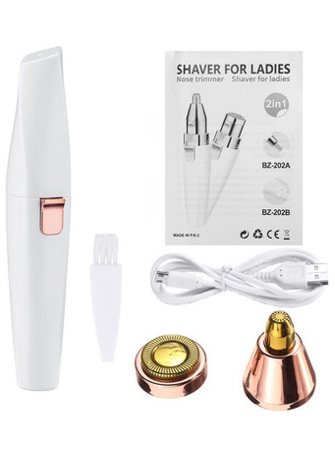 NIBEMINENT Eyebrow Trimmer For Women white