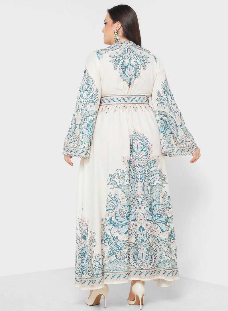 خزانة فستان ماكسي مطرز - Image 2