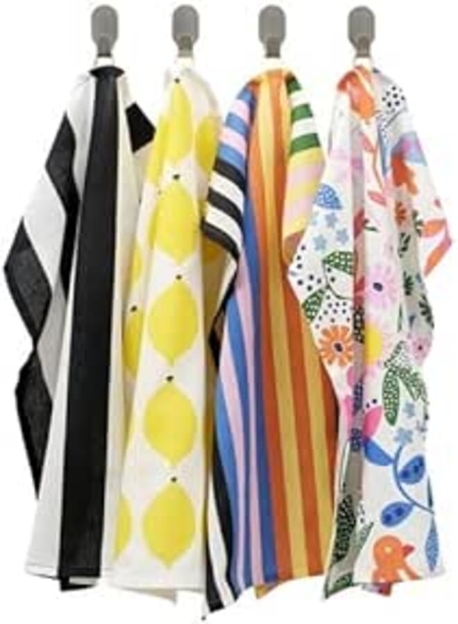 Ikea Kitchen Cloth Multicolor Patterned 45x60cm 4 Pieces m20609983 RINNIG Lining