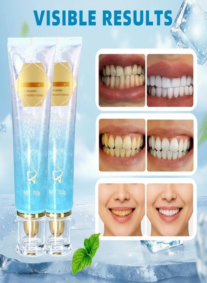jckjhumin 2Pack Niacinamide Whitening Toothpaste,Remove Tooth Stains,Niacinamide Intensive Toothpaste,Protects Tooth Enamel，Freshens Breath 24 Hours. - Image 5