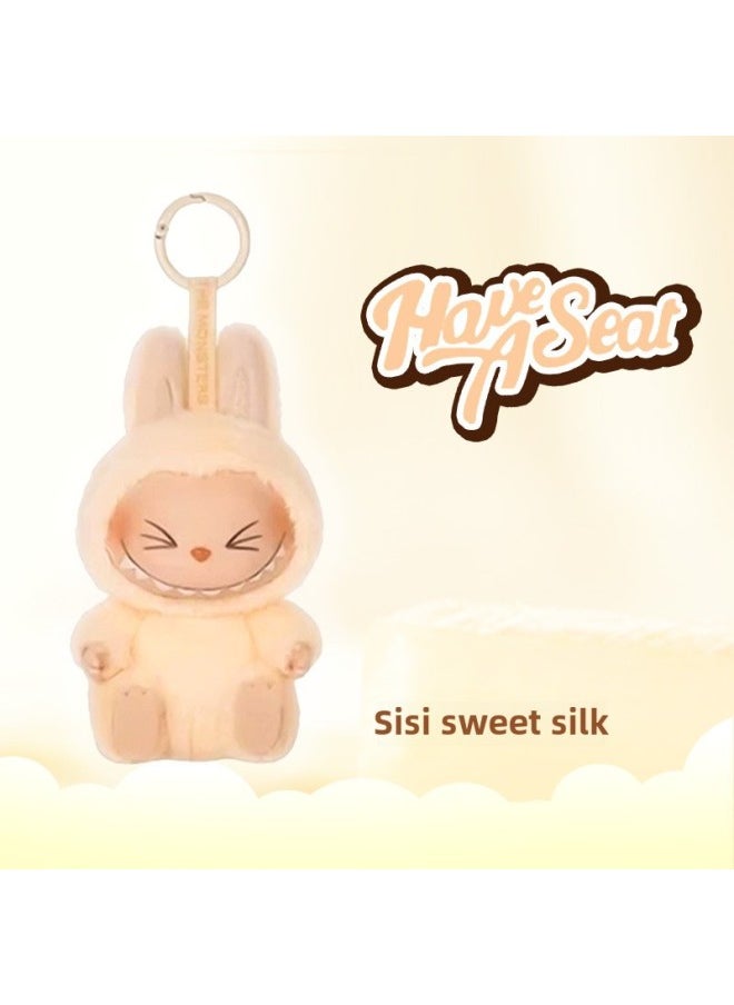 Generic - Bubble Matrabu Labubu Vinyl Plush Doll Coat Doll Trendy Play Labrabu Blind Box Hand-held-Colour:Labu Second Generation (quduoduo) - Image 1