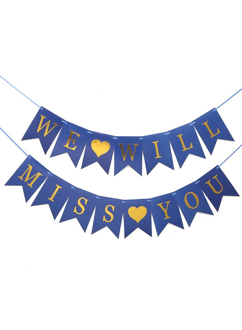 Farewell Party Decorations Blue and White - Image 3