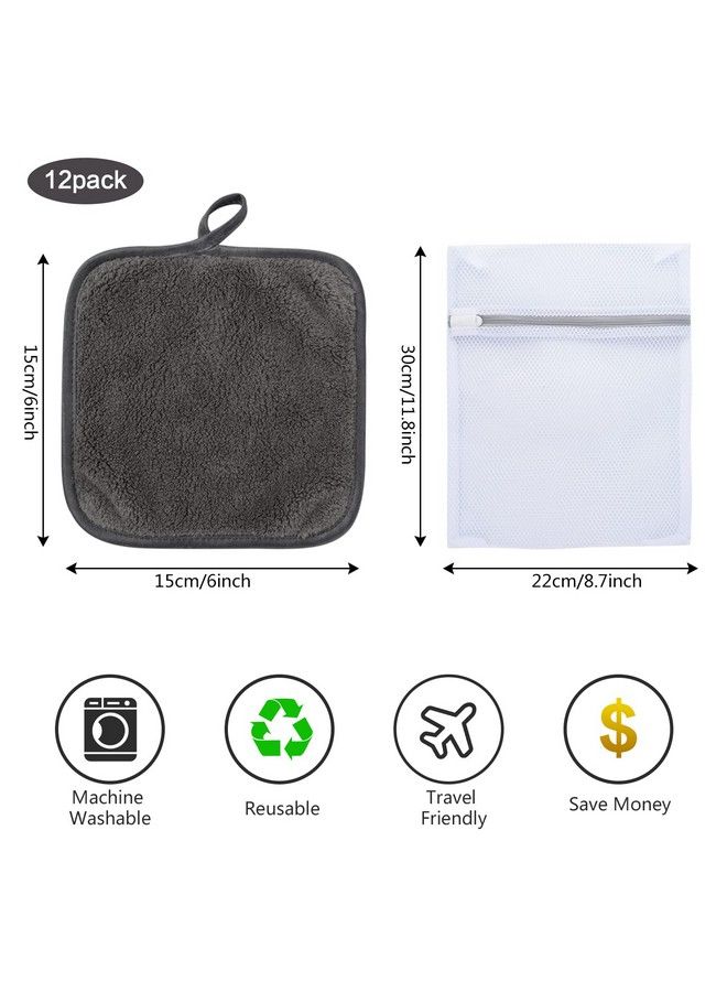 Sinland Microfiber Makeup Remover Cloth Soft Washable Facial Cleansing Cloths For All Skin Types Absorbent Reusable Face Towel - Image 4
