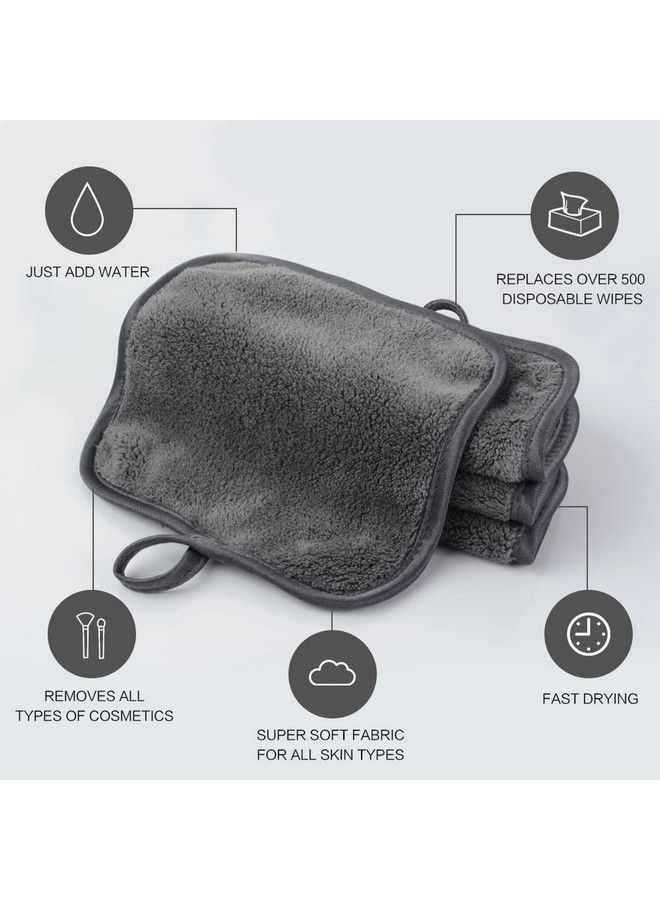 Sinland Microfiber Makeup Remover Cloth Soft Washable Facial Cleansing Cloths For All Skin Types Absorbent Reusable Face Towel - Image 5