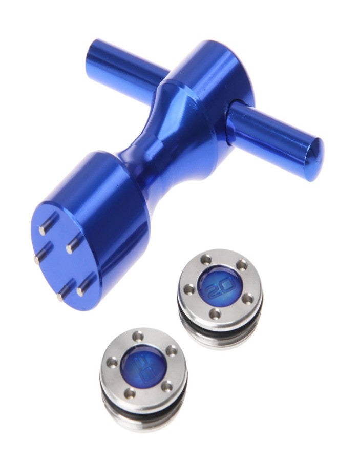 MUXSAM Compatible with Scotty Cameron Putters,2Pcs Golf Putter Blue Weights & Blue Wrench Tool Kit,(5g/10g/15g/20g/25g) - Image 2